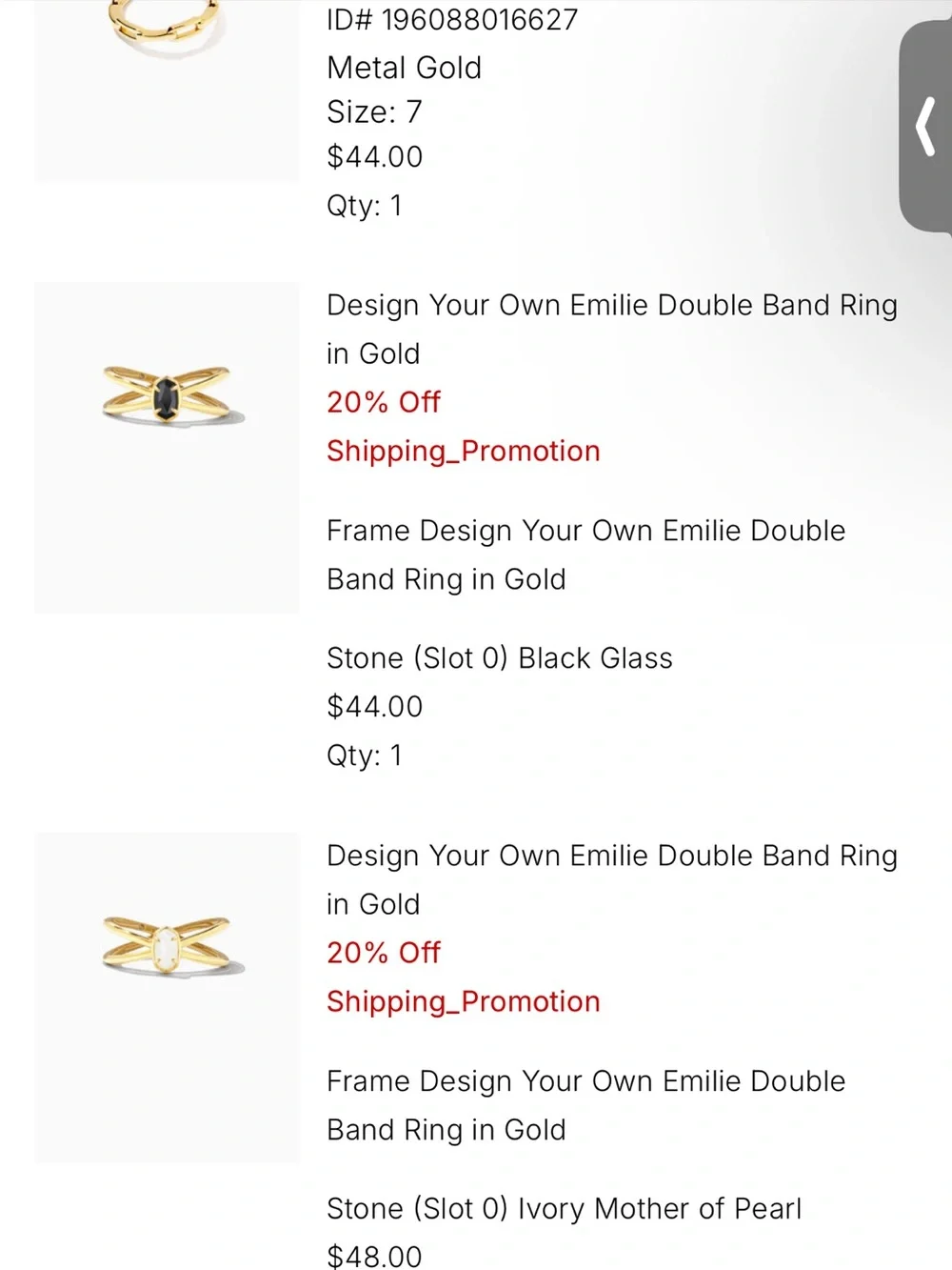 Kendra Scott Double Band Emilie Ring
